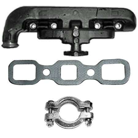 Aic Replacement Parts New Manifold w/ Gasket & Clamp Kit Fits Ford 2N 8N 9N Replaces 9N9425 9N9425-GSKT&CLAMPKIT